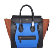 Celine Luggage Mini in Multicolor Pony Royal Blue handbag Wholesale