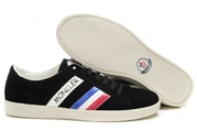 Moncler Monaco Suede Sneakers Black Wholesale with free shipping