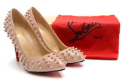 Christian Louboutin Pigalle Spiked Pointed-Toe Red Sole Pump Pin whole